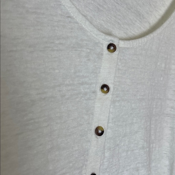 Boden Linen Scoop neck blouse 10 - Picture 4 of 7